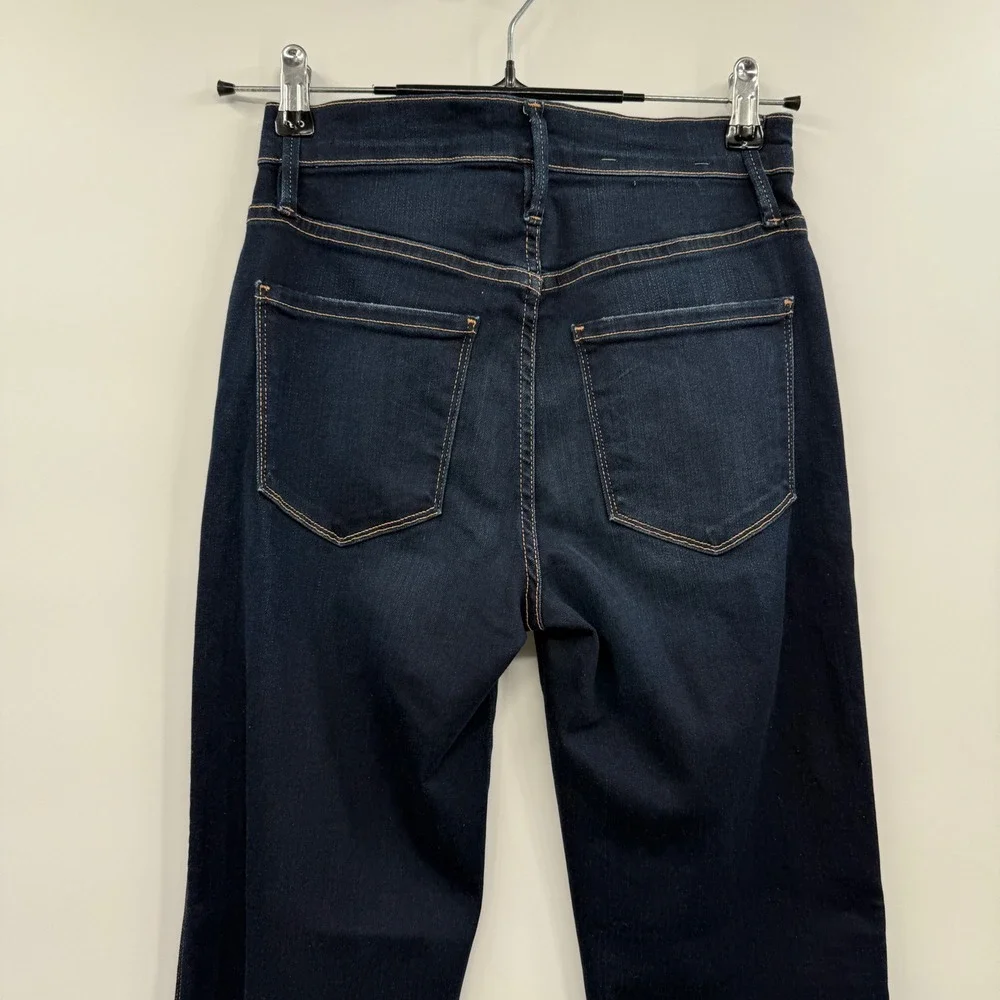 FRAME Denim Le‎ Sylvie Slender Straight Leg Jeans Size 25 Dark Wash Women's